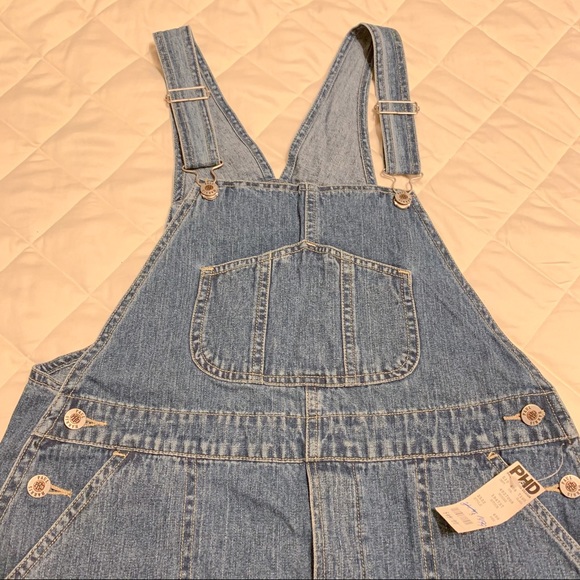 Denim overall pinafore dress Vintage NWT - Picture 4 of 11